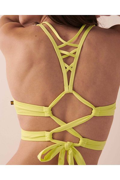La Vie en Rose SUNNY LIME Recycled Fibers Bralette Bikini Top