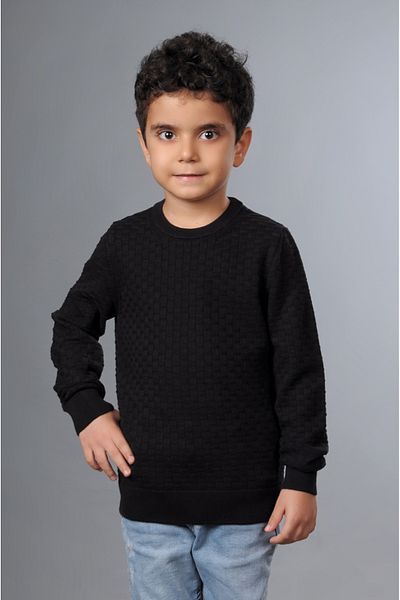 YMA TRİKO Tricotaj pentru băiat Pulover din bumbac cu gâtul turn cu Lycra