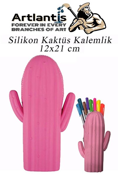 Artlantis Silikonski držač za olovke u obliku kaktusa, 1 komad, silikonska pe...