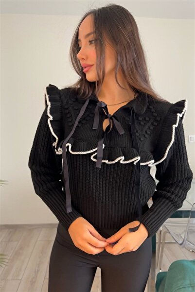 EGELİMODA Bow Detailed Knitwear Sweater