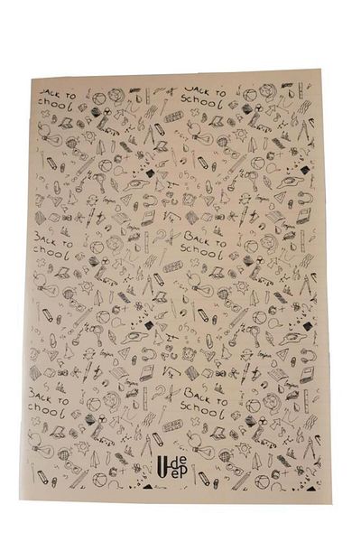 Artlantis 80 Sheets Lined Notebook Plastic Cover A-4 1 Piece PP Cover Large Size Lined Notebook 80 Pages A4 Pouch