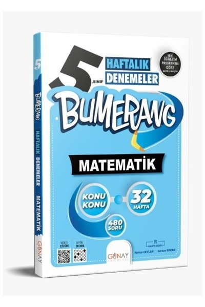 Günay Yayınları 5. Sınıf Matematik Etkinlikli Soru Bankası Bumerang Serisi 2025