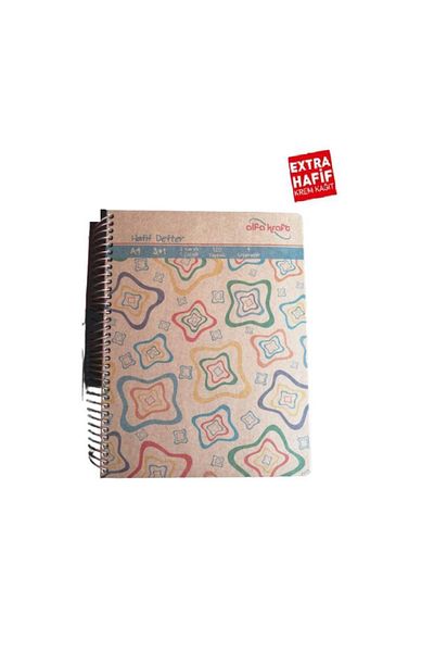 Alfa 3+1 Light Notebook with Spral A-4 120 Sheets Hard Cover 1 Piece