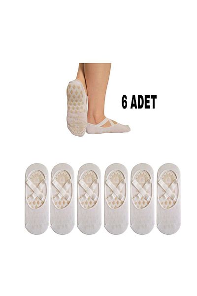 Aware Time Women's 6-Piece Non-Slip Sole Yoga Fitness Plates Socks Standard Size