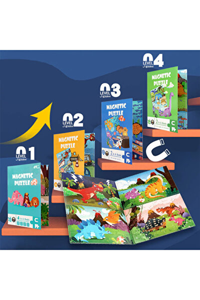 Generic Toy magnet buzzle sea animals level 4 KB-011