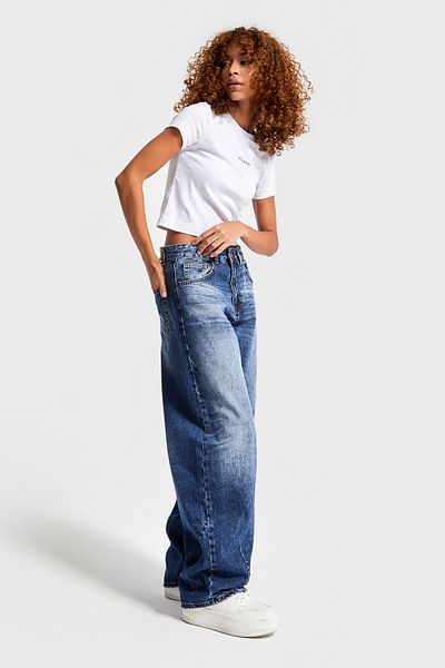 its basic Blue Koton Denim - 10w46 Jeans pentru femei Barrel Fit