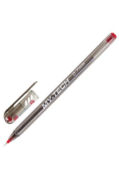 Pensan Ballpoint Pen Red Color 5 Pieces 0.7mm My-tech Ballpoint Pen 0.7mm Red 2240