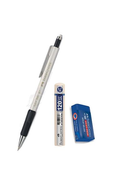 Faber Castell Tip Pen White 0.7 Grip 1347 Faber 120 Pieces Tip and Exam Eraser Versatil Tip Pen 0.7 1 Piece