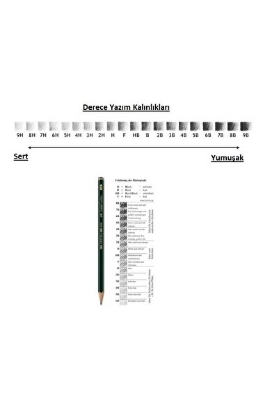 Faber Castell Art Marker Faber Graduated Pen Set Charcoal Set H Series 9 Pieces