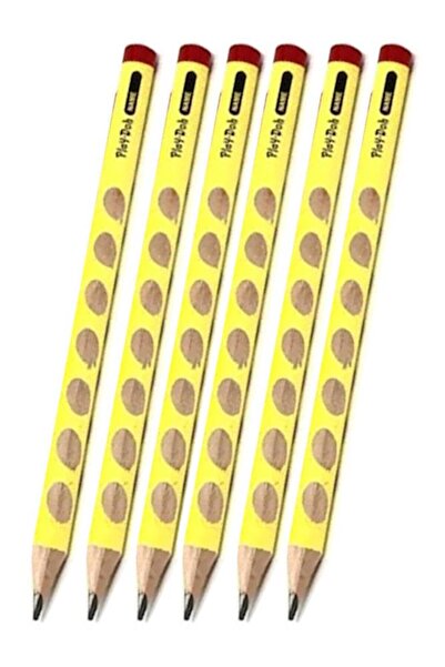 Play Doh İlk Kalemim Jumbo Üçgen Başlangıç Kalemi Siyah 6 Adet Playdoh Jumbo Kurşun Kalem Oluklu Gövde Triang