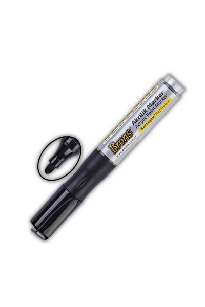 Brons Akrilik Marker Yuvarlak Uç 1 Adet Akrilik Markör Metal Seramik Ahşap Kumaş Tuval Cam Taş
