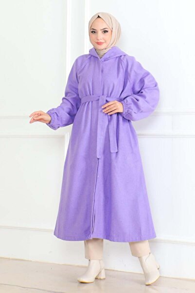 Genel Markalar Kuşaklı Tesettür Kaban