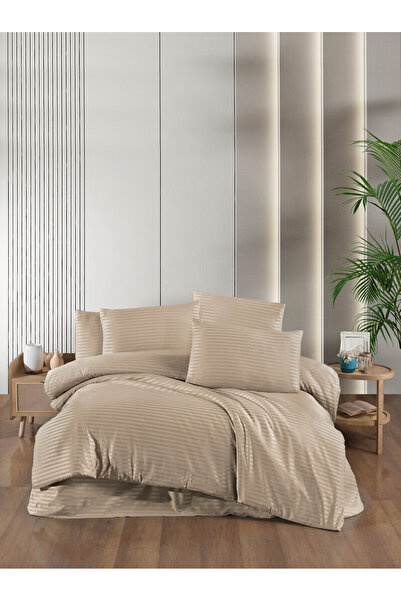 INTER Z Double Satin Duvet Cover Set Beige