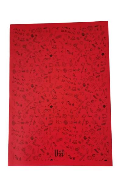 Artlantis 40 Sheets Checkered Notebook Plastic Cover A-4 1 Piece PP Cover Large Size Checkered Notebook 40 Pages A4 Pattern