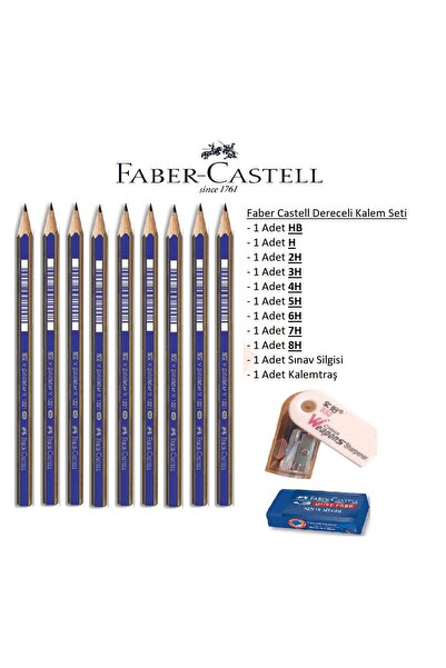 Faber Castell Resim Kalemi Faber Dereceli Kalem Seti Karakalem Seti H Serisi ...