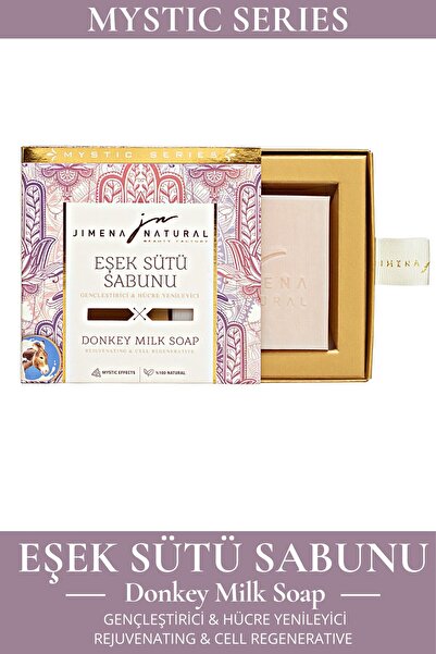 Jimena Natural - صابون حليب الحمار 150 جرام - طبيعي، مضاد للشيخوخة، يساعد في ...
