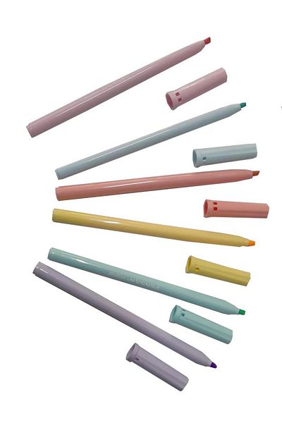Pensan Pastel Colored 5 mm Highlighter Marker - Set of 6