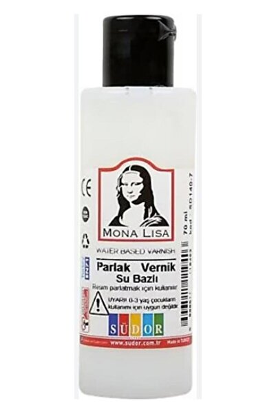 Monalisa Resim Verniği 70 ml Su Bazlı 1 adet Resim Parlatıcı Vernik 70 ml 1 Adet