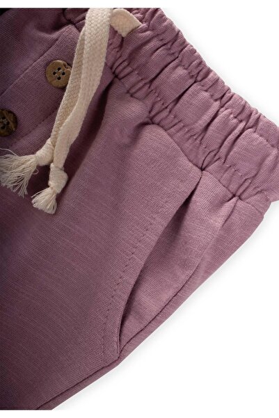 Cigit 1-9 Years Old Lilac Tracksuit - Pockets and Placket