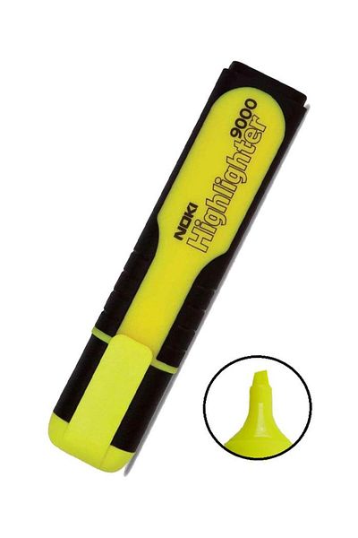 Noki Highlighter Marker Pen Yellow Green 1 Piece Highlighter 2 Colors Highlighter Marker Pen Neon Color