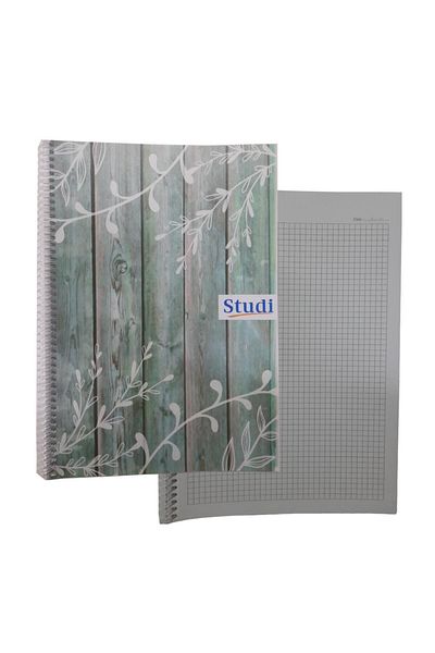 Studi Checked 72 Sheets Spiral Notebook A4 Size Patterned Plastic Cover 1 Piece Studi 72 Yp Spralli Plastic Container