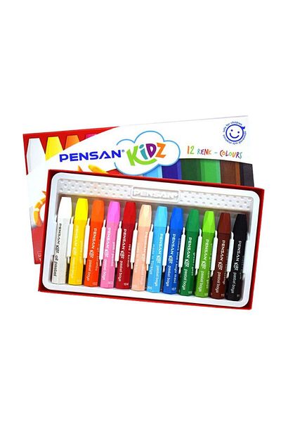 Pensan Pastel Paint 12 Pieces Cardboard Box 1 Piece 12 Color Pastel Paint 1 Piece