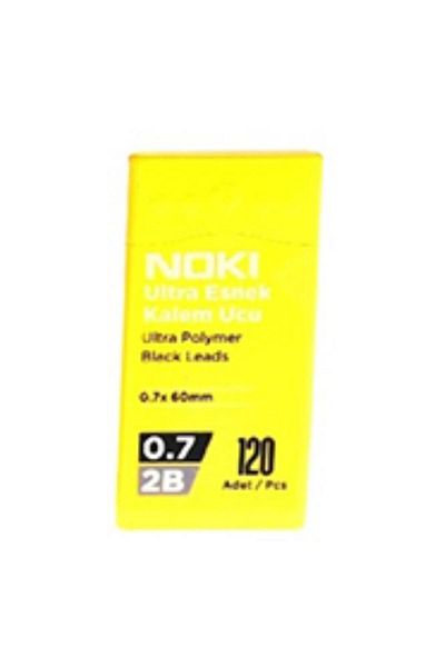 Noki Pen Tip Ultra Flexible 0.7mm 2B Black 120pcs Yellow 1 Piece 0.7 Tip 120pcs Tube Flexible Soft Writing 0.7x60m