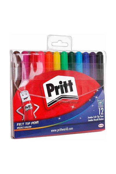 Pritt Jumbo Felt Pen 12 Colors Prit 12 Piece Felt Pen Jumbo 1 Pack