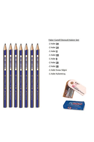 Faber Castell Resim Kalemi Faber Dereceli Kalem Seti Karakalem Seti 3h 2h Hb ...
