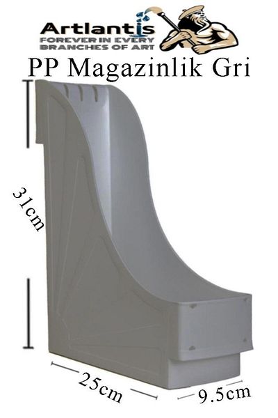Artlantis 1 Plastic Magazine Holder - A4 File and Desk Organizer Folder, for Office and Classroom