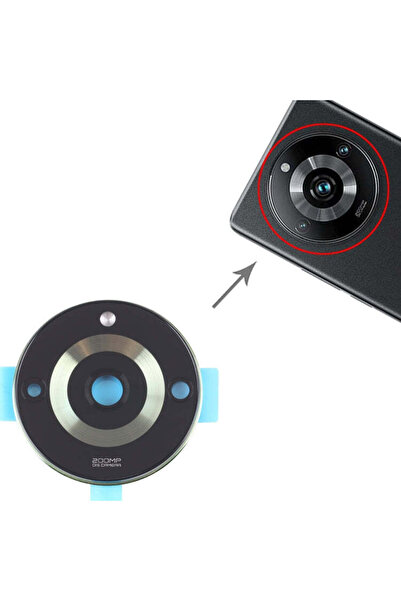 Fodos Realme 11 Pro+ Plus Arka Kamera Camı Lensi Yapışkanlı Dış Cam RMX3740 R...