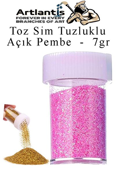 Artlantis Renkli Toz Sim Tuzluklu 7 gr 1 Adet Renkli Toz Sim Epoksi Reçine Ok...