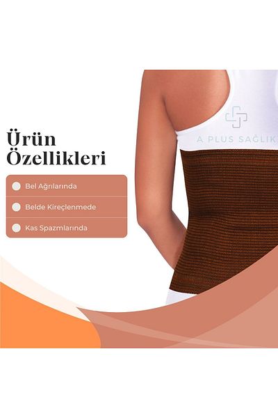 APLUSSAĞLIK Camel Wool Waist Corset Snap-On High Quality Warm Camel Hair Wool Corset