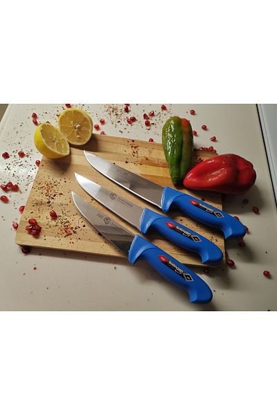 KB SOLİNGEN Slg Blue Series 3-Piece Butcher Knife Set