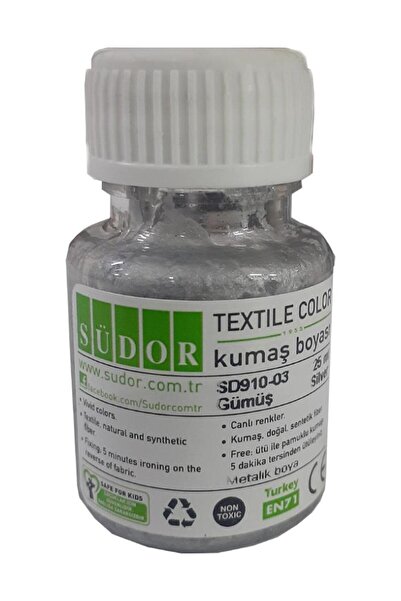 Artlantis Kumaş Boyası Yaldızlı Simli Tişört Çanta Tekstil Boyası 25 ml 1 Ade...