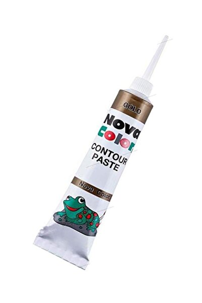 Südor Altın Sarı Kontür Boyası 25 ml 1 Adet Cam Vitray Boyası Kontur Gold Vit...