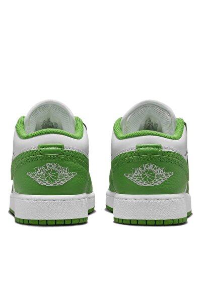 Nike Air Jordan 1 Low Se Bg Leather Sneaker Hakiki Deri Beyaz Unisex Spor Ayakkabı