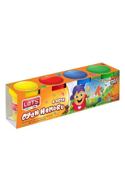 Lets Set of 4 Primary Color Play Dough - 460 Grx4 115Grx4 1 Pack