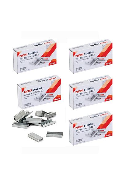 Noki Staple Small No:10 1000 Pieces Nickel White 5 Pack 6452