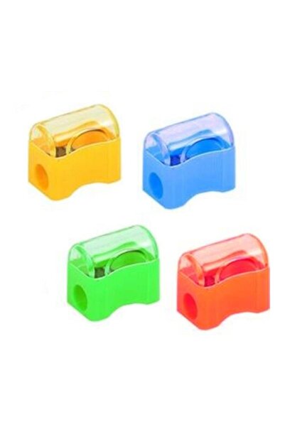 Onas 4 مبراة أقلام رصاص - سكين واحد وصندوق على شكل