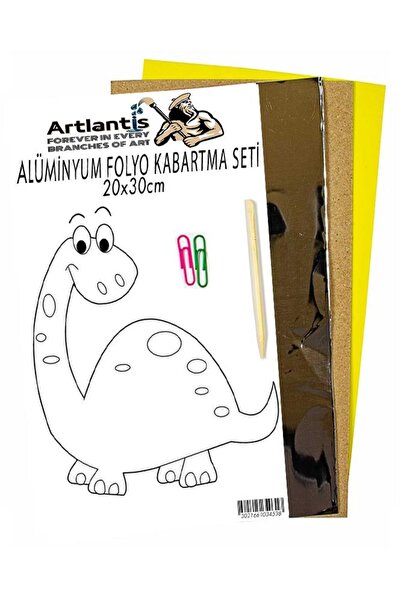 Artlantis Alüminyum Folyo Kabartma Seti 20x30 cm Deney Malzemesi 1 Paket Alim...