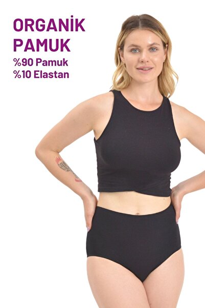 LadyMelex Chiloți pentru femei, culori mixte, slip cu talie înaltă (S-M-L-XL-2XL-3XL) Chiloți din bumbac moale