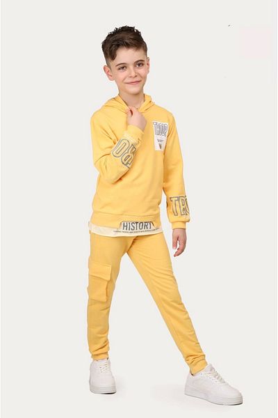 Hafez Kids Hooded Sweatshirts Men's Bottom-Top