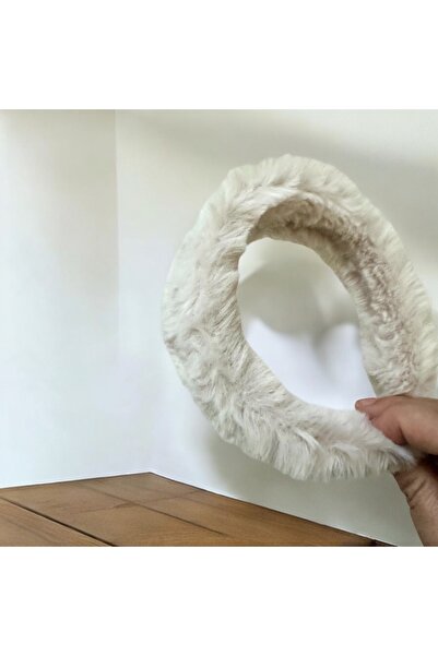 alsaccessories White Color Plush Thick Model Hair Crown