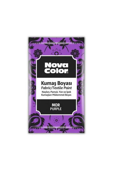 Nova Color Mor Kumaş Boyası Toz 12 gr 1 Adet Toz Kumaş Boyası Mor Kot Pantalo...