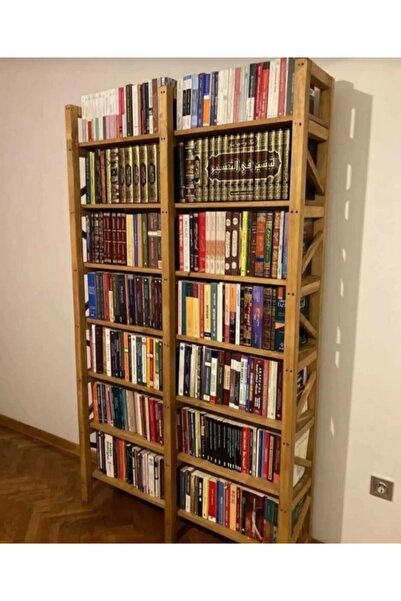 CESMİN Cesmin Ahşap 7 Raflı Çok Amaçlı Kitaplık