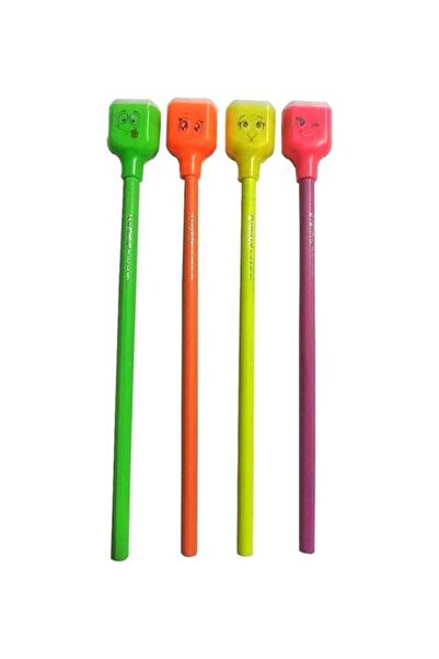 Artlantis Çim Adam Başlıklı Kurşun Kalem 4 lü 1 Paket Çimojini Yeşeren Çim Ba...