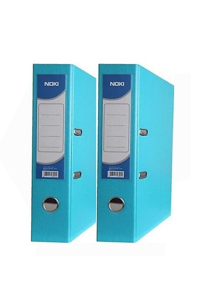 Noki Office Folder Large Turquoise Office Folder with Rings 2 Pieces
