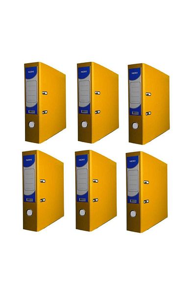 Noki Office Folder with 6 Wide Yellow Rings