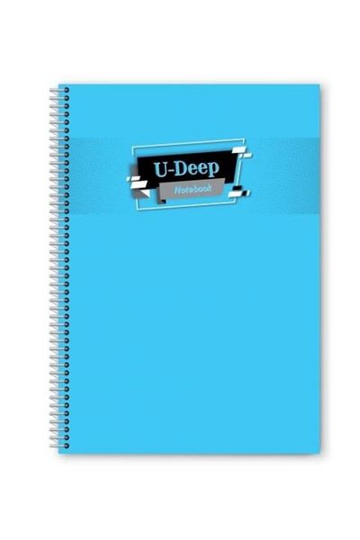 Umut Notebook A4 Spiral 60 Sheets Lined A4 Notebook with Rings 60 Sheets Lined
